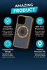 The Phone Bite Luxury Magnetic Plating Clear Case designed for iPhone 11/12/13/14/15/16, including Pro/Max/Plus