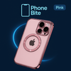 The Phone Bite Luxury Magnetic Plating Clear Case designed for iPhone 11/12/13/14/15/16, including Pro/Max/Plus